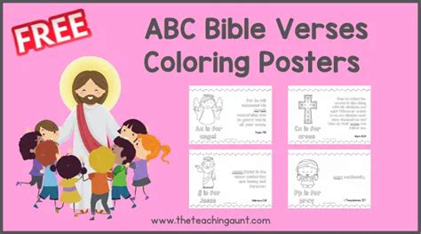 Abc Bible Verse Coloring Pages For Children The Teaching Aunt