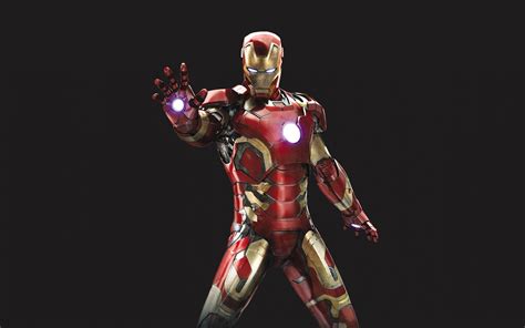 Download Wallpaper 1920x1200 Iron Man Iron Suit Superhero Minimal