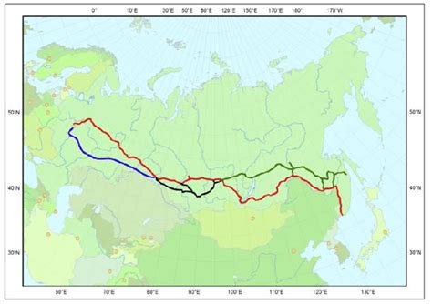 Trans Siberian Railway Route Download Scientific Diagram