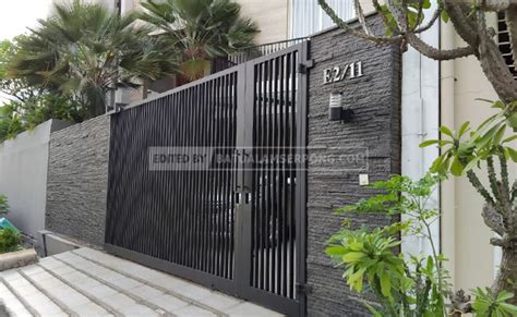 Cetakan batu alam susun sirih. Pagar Mewah Dengan Batu Aandesit Susun Sirih - JUAL BATU ...