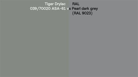 Tiger Drylac Asa Vs Ral Pearl Dark Grey Ral Side By