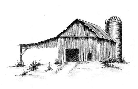 Old Rustic Barn Drawing By Michael Vigliotti Fine Art America