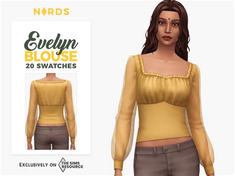 The Sims Resource Evelyn Blouse