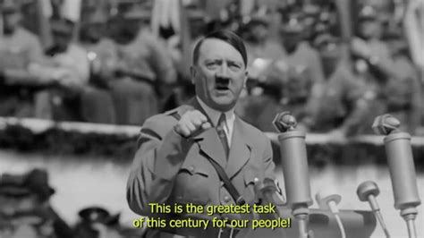 Adolf Hitler The Greatest Task Of This Century