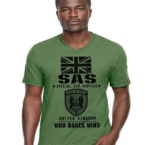 British Sas T Shirt Who Dares Wins