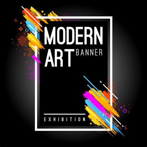 Modern Art Banner 334565 Vector Art At Vecteezy