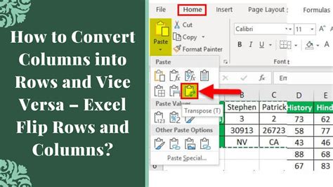 How Convert Rows Into Columns In Excel Printable Templates