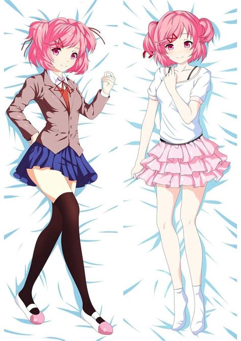 Natsuki Doki Doki Literature Club Ddlc Dakimakura Body Pillow Etsy