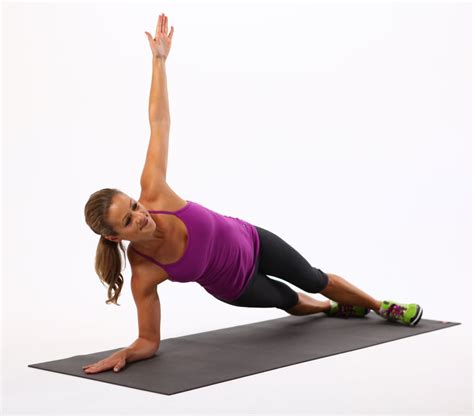 Circuit 2 Exercise 1 Side Elbow Plank Jennifer Anistons Ab Workout
