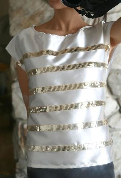 Diy sweatshirt dress sewing patterns. Sequin Rows DIY Shirt Design | DIYIdeaCenter.com