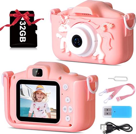 Daokey Upgrade Kids Camera For Girls 1080p Hd Digital Toddler Cameras
