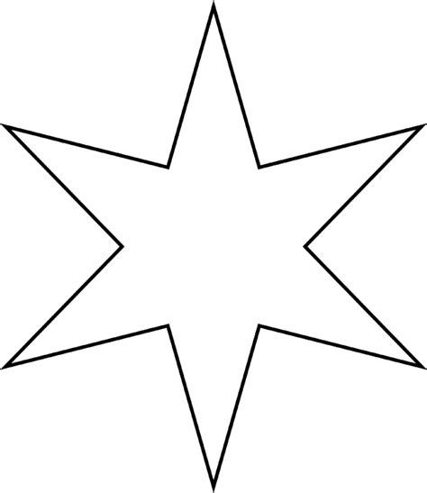 6 Point Star 606×700 Star Template Printable Star Template