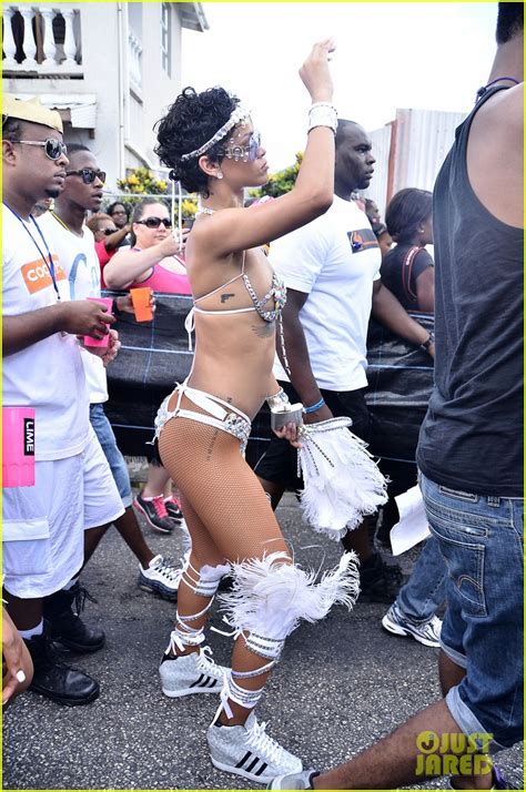 Rihanna Wears Next To Nothing For Barbados Kadooment Day Photo