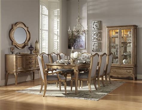 This gorgeous traditional antique white rectangular dining set features a classic design with intricately carved trestle base. Von Furniture | Orleans White Wash Dining Room Set