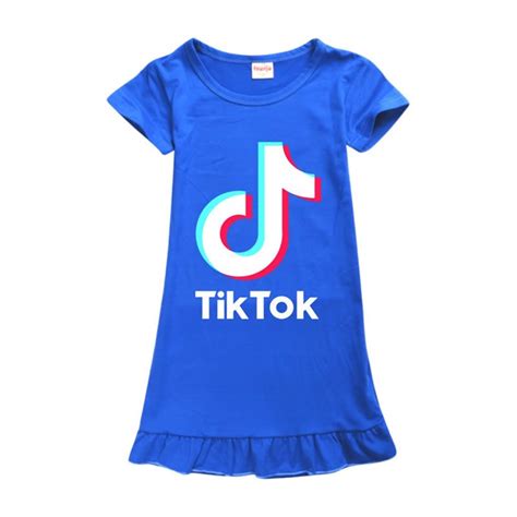 2021 Tik Tok Dress For Big Girl Clothes Summer Children Print Cotton