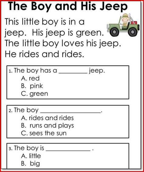 Reading Simple Sentences Worksheets For Kindergarten The Best Free
