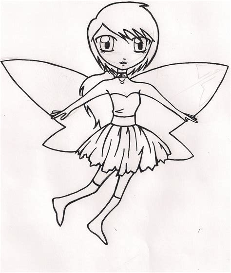 Simple Fairy Drawing At Getdrawings Free Download