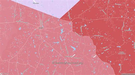 Angier Nc Political Map Democrat And Republican Areas In Angier