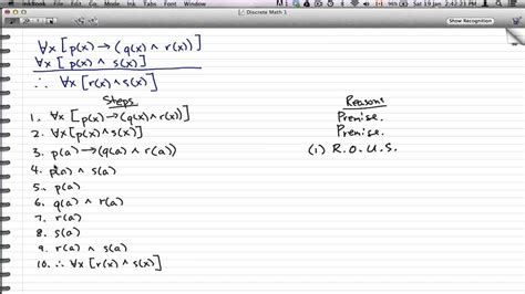 Discrete Math 1 Tutorial 47 Example On Quantifiers Universal