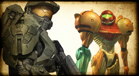 master chief and samus aran vs doomguy and duke nukem battles comic vine