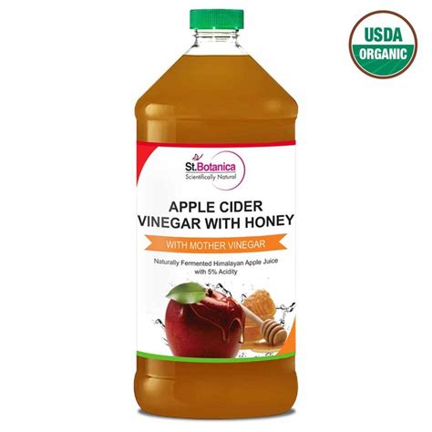 Apple Cider Vinegar With Mother And Honey 500ml Stbotanica