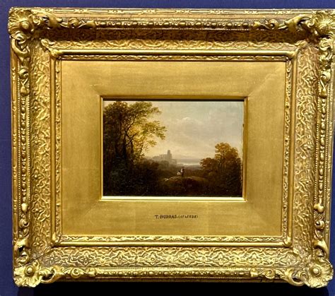 Thomas Burras 19th Century English Classical Landscape With Trees A