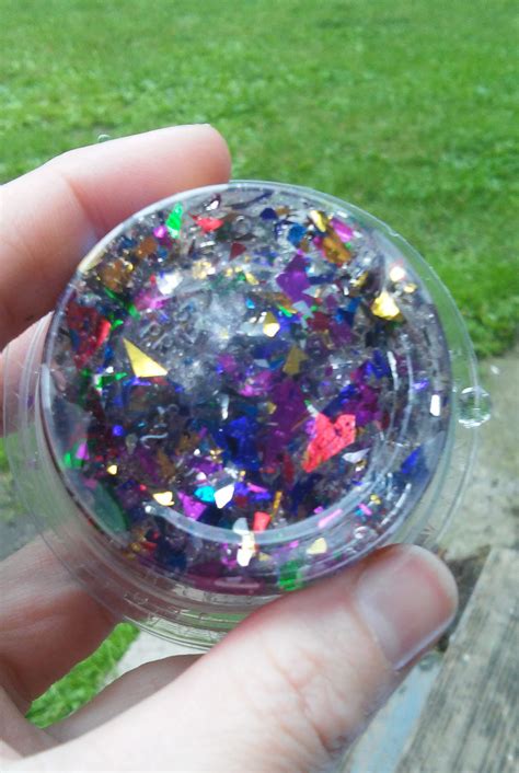 Rainbow Glitter Slime Clear Slime Confetti Textured 2 4 6 8 Etsy