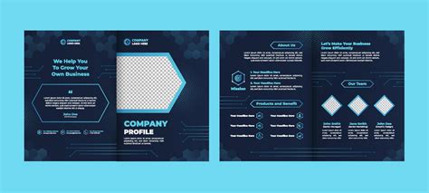 Technology Company Profile Template 21671766 Vector Art At Vecteezy