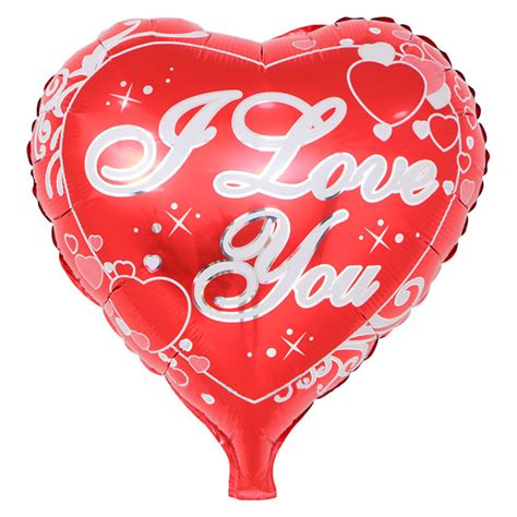 18inch I Love You Romantic Mylar Balloons Heart Shaped Foil Balloon For