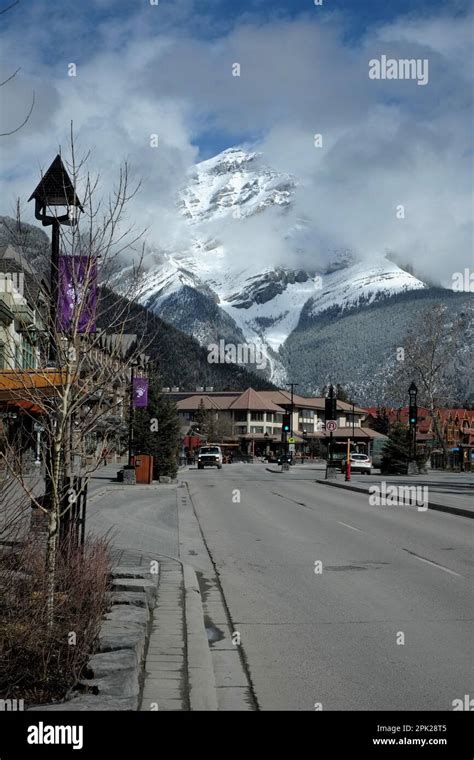 Downtown Banff Alberta Canada Stock Photo Alamy