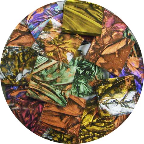 3 4 Van Gogh Metallic Glass Chips Mix 75 Pieces Delphi Glass