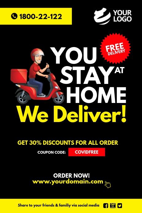 This is because they probably possess all the. Copy of Covid-19 Food delivery Take Away Poster | PosterMyWall