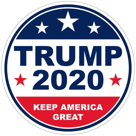 Trump 2020 Circle Sticker
