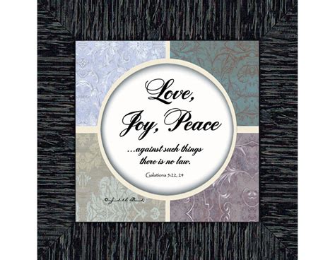 Love Joy Peace Scripture Verse About Love Joy And Peace 6x6 75572