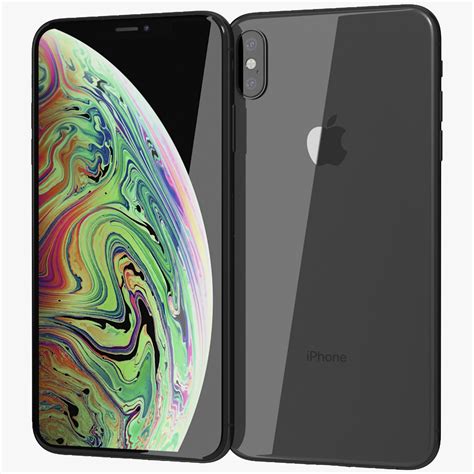 Apple Iphone Xs Max Space Gray 3d Model 19 Max 3ds Unknown Obj Free3d