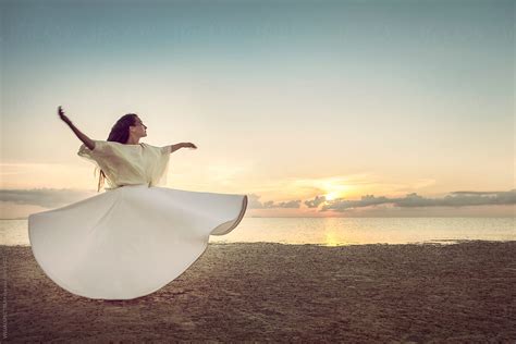 Whirling Dervish At Sunset By Stocksy Contributor Visualspectrum