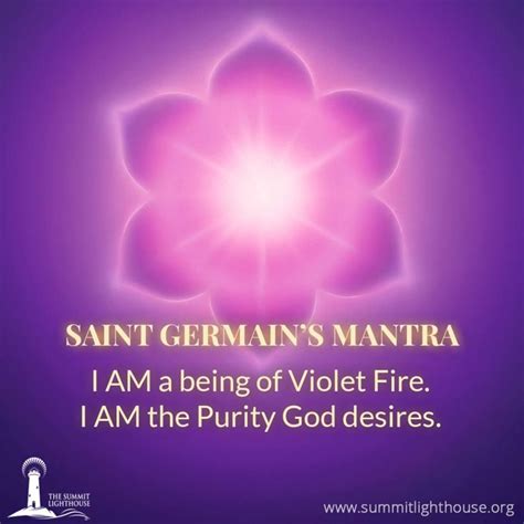 Saint Germains Mantra For The Coming Golden Age I Am A Being Of