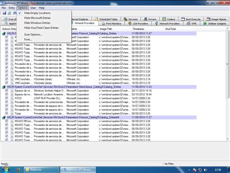 Autoruns For Windows V130 Conoce Al Detalle Todos Los Programas