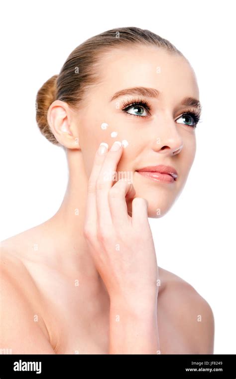 Moisturizing Facial Beauty Skincare Treatment Stock Photo Alamy