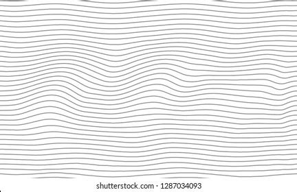 Horizontal Wavy Thin Uneven Lines Seamless เวกเตอรสตอก ปลอดคาลขสทธ