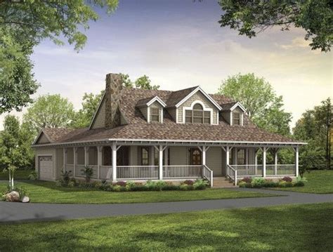 Not just for vacation homes tired of waking up to the sounds of tooting car horns and screeching tires? rustic house plans with wrap around porches | Style House ...