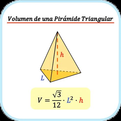Volumen de una pirámide triangular ejemplo y calculadora