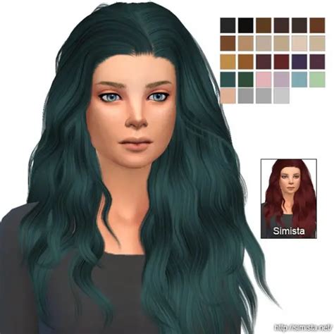 Simista Stealthic Temptress Hair Retexture Sims 4 Hairs