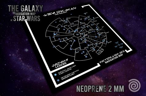 Carpet With The Navigation Map Of The Galaxy Based On Star Wars Age