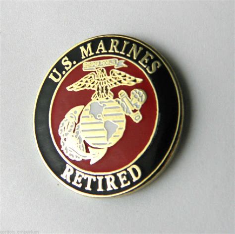 Us Marines Usmc Marine Corps Retired Lapel Pin Badge 1 Inch Cordon