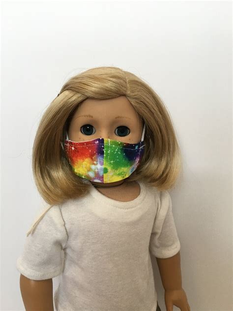 Fits American Girl Doll Face Masks Rainbow Galaxy Mask Etsy