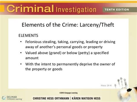 Chapter 14 Larcenytheft Fraud And White Collar Crime