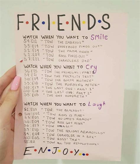 Come on, you've got a friend in me is all about friendship! Episodes to watch if you wanna Cry, Laugh or Smile ...