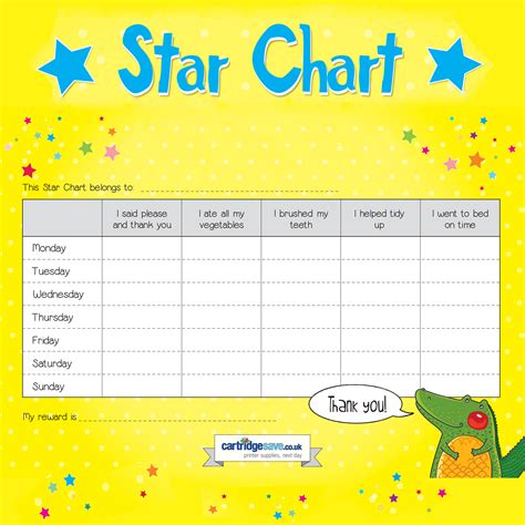 Star Chart To Print Out Print What Matters