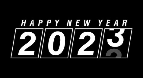 Premium Vector Vector Happy New Year 2023 Typography Graphic Design